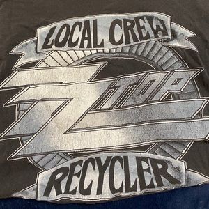 ZZ Top 1990 recycler Tour Tee shirt !